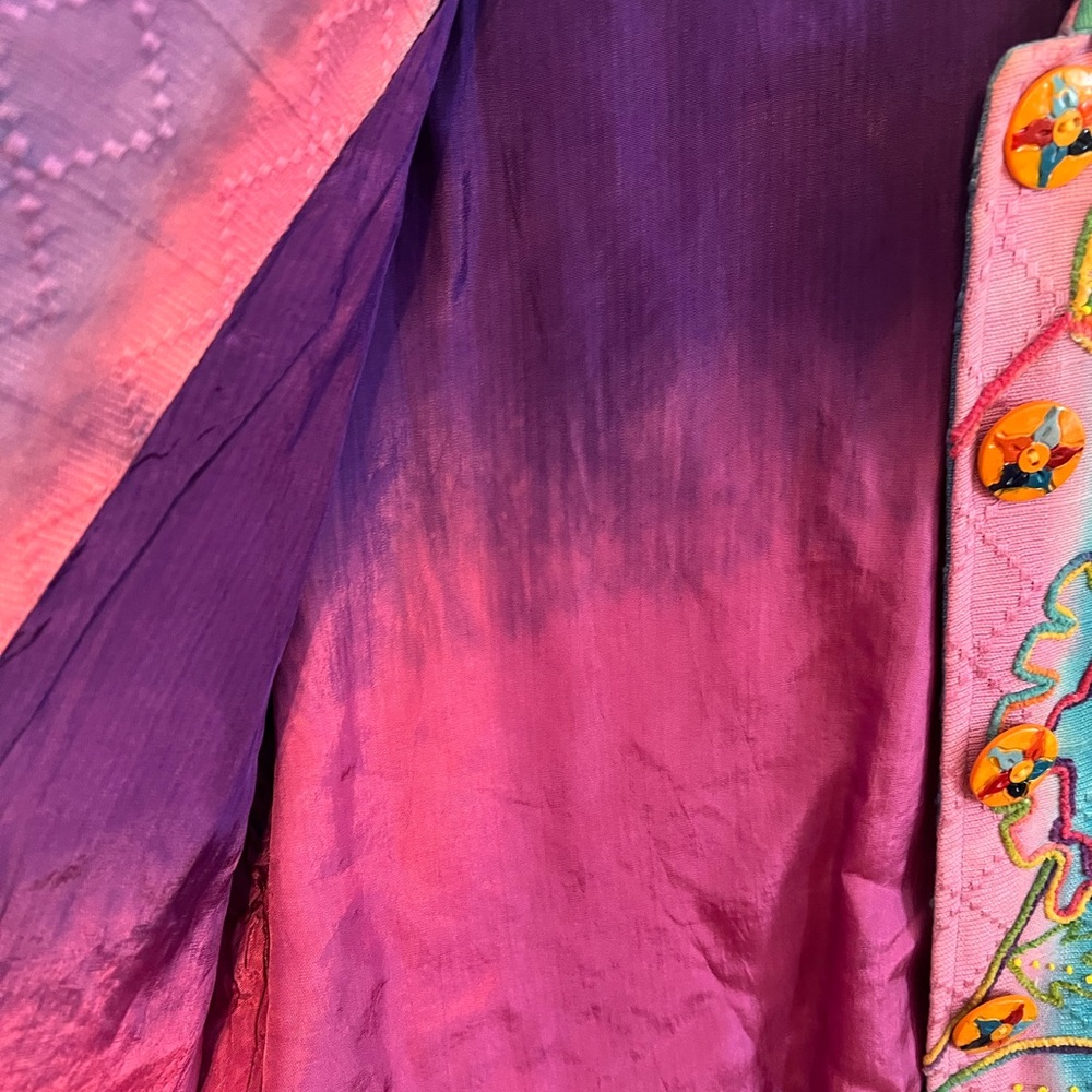 Sandy Starkman Vintage Jacket Abstract Bohemian Pattern Size Small - Picture 5 of 5